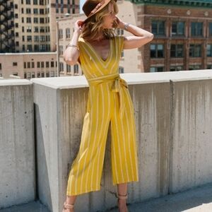 BB Dakota Yellow Striped Dress